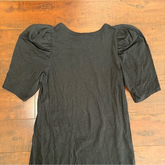 NATION LTD Anthropologie Jules Puff Sleeve Mini Shift Dress Black Size Small - Picture 7 of 11